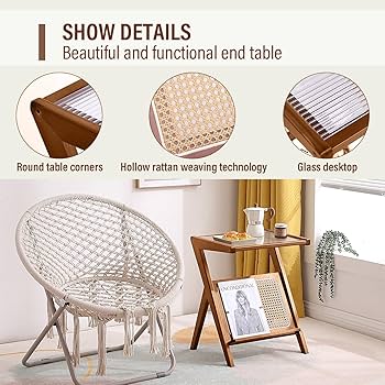RATTAN SIDE TABLE モモナチュラル Layla Small Rattan Side Table - Mecox Gardens